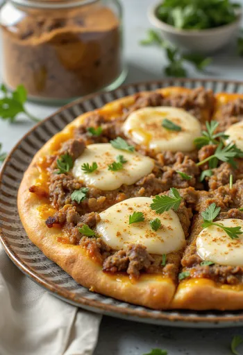 Pizza Marroquina servida
