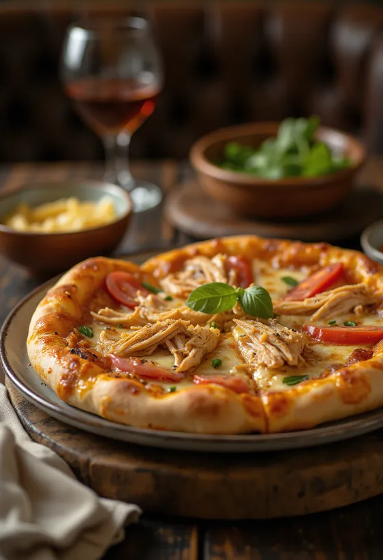 Pizza Nigeriana servida
