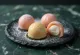 Mochi com sorvete servido