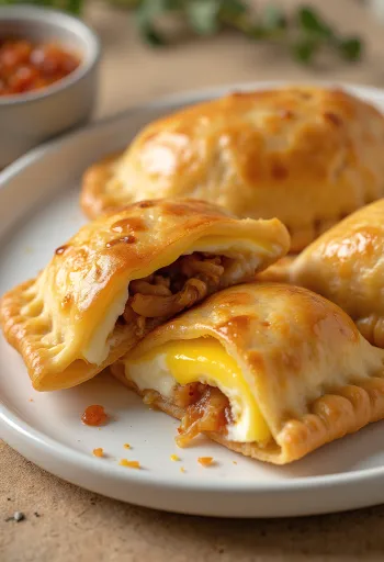 Empanada de ovo em massa crocante