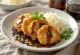 Katsu de Berinjela, fatias de berinjela empanadas com panko