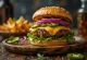 Spicy jalapeño burger servido