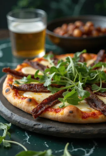Pizza Sul-Africana servida