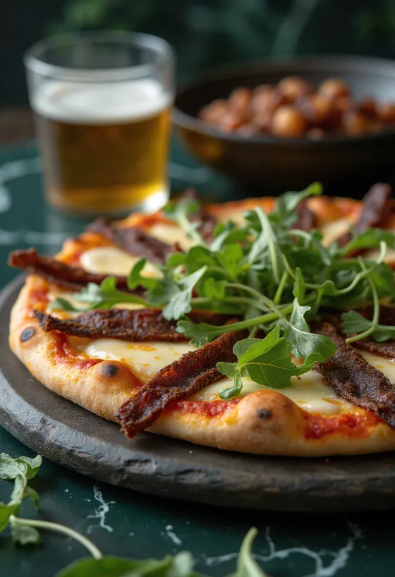 Pizza Sul-Africana servida