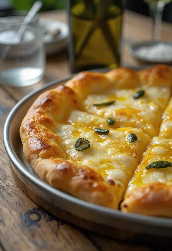 Pizza all’Olio com azeite extra virgem e ervas frescas