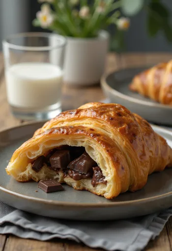 Croissant integral servido