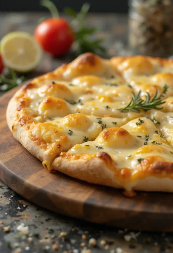Pizza Bianca con Parmigiano com parmesão e mussarela