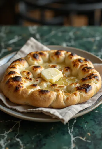 Naan de fermentação natural, pão indiano macio e delicioso