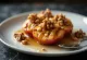 Maçã grelhada com maple syrup servida