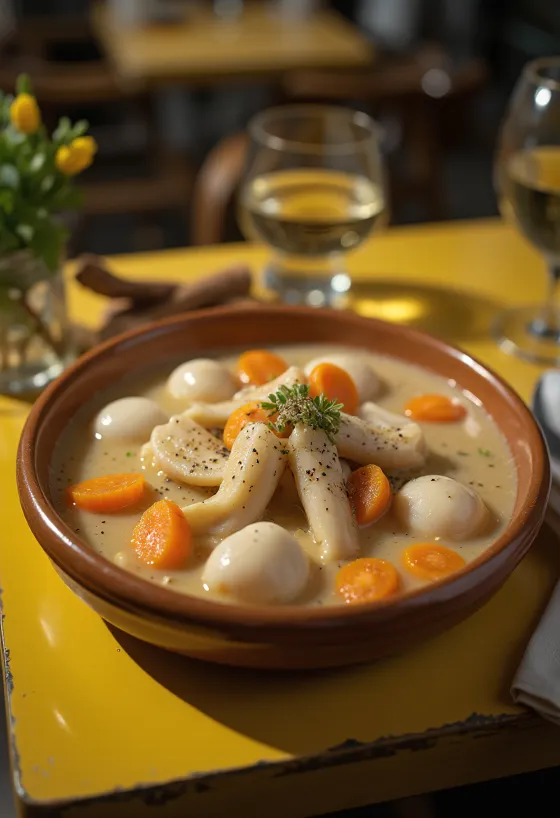 Tripas com cenoura, prato delicioso servido com salsinha fresca