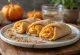 Cannoli de abóbora com canela servido