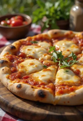Pizza estilo turcomano servida com molho de tomate local