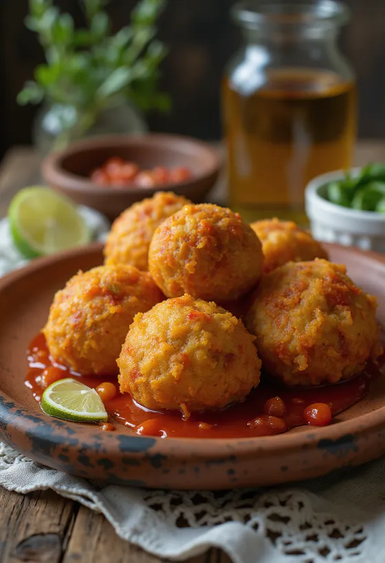 Acarajé com pimenta, prato brasileiro crocante