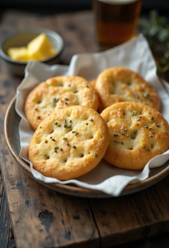 Knäckebröd com sementes de cominho, fatiado e servido fresco