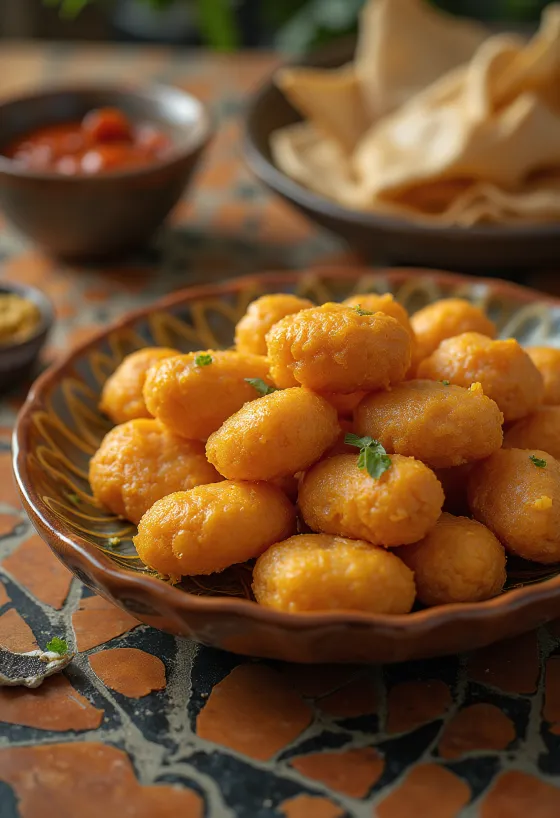 Acarajé tradicional, comida brasileira crocante