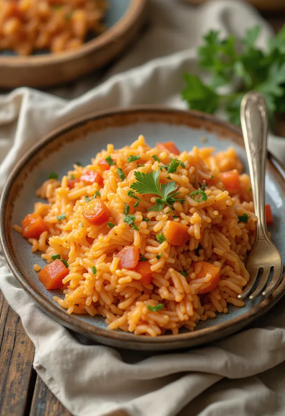 Arroz Apimentado servido