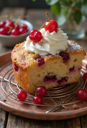 Bolo de groselha com canela servido em fatias