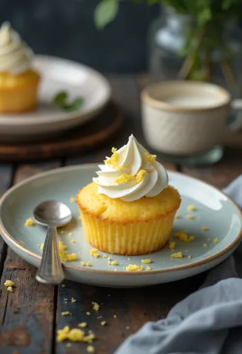 Cupcake de ricota com creme de mascarpone
