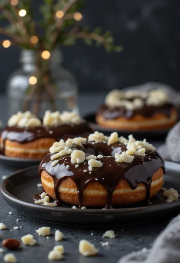 Donut Triplo Chocolate servido