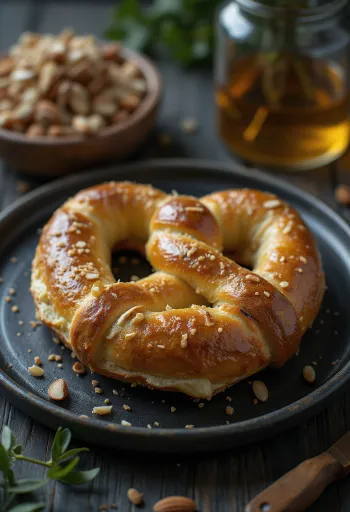 Pretzel paleo servido