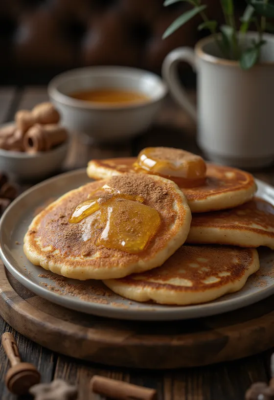 Panqueca de especiarias (pão de mel) recém-assada