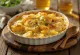 Bacalhau com natas vegano servido