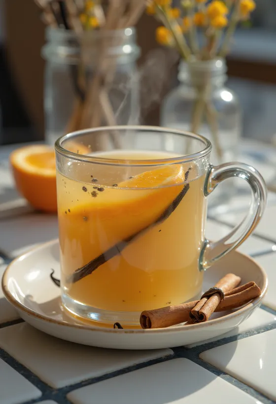 Sidra de baunilha na caneca