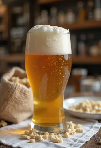 Cerveja caseira servida na garrafa