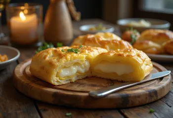 Plăcintă com ricota, uma torta fresca de queijo com massa descansada
