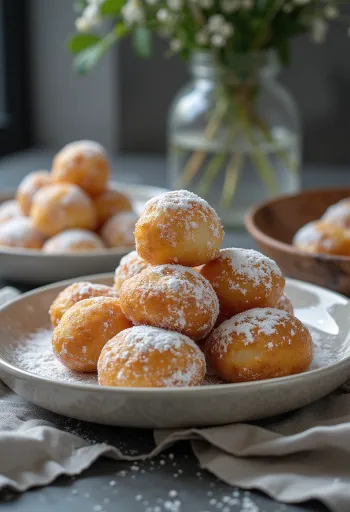 Smoutebollen belga servido