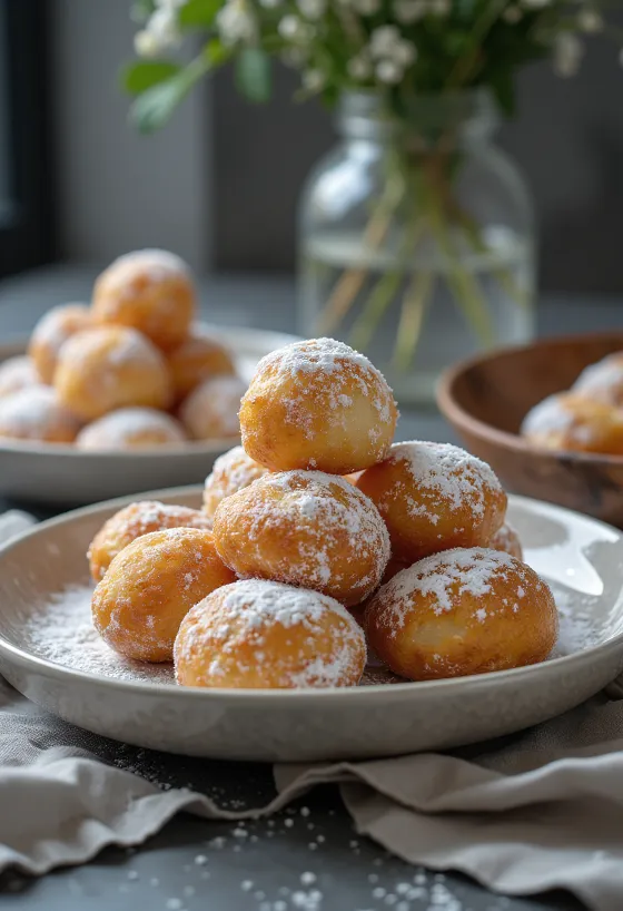 Smoutebollen belga servido