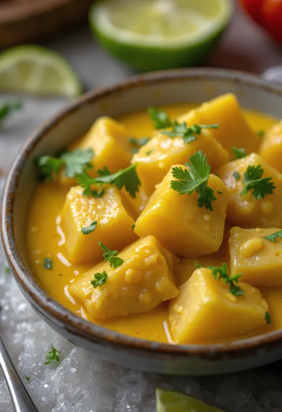 Picante de pollo con ají amarillo, ensopado de frango picante
