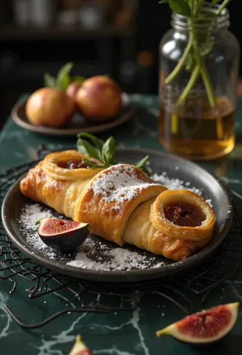 Strudel de Figo servido