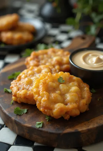 Sabudana Vada feito na hora, bolinhos crocantes e picantes de tapioca