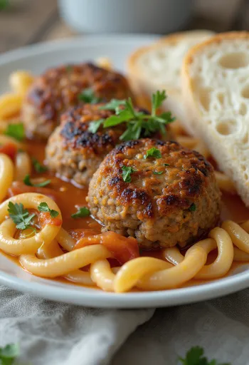 Fasírt com crosta crocante, feito de carne moída suculenta