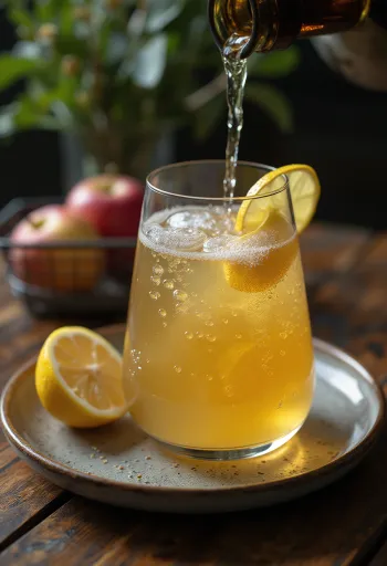 Sidra Espanhola servida no copo