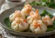 Dumpling de tapioca com camarão e massa transparente