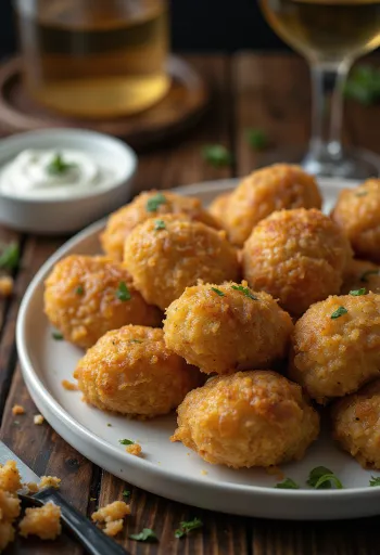 Kibe frito, bolinho de carne do Oriente Médio servido