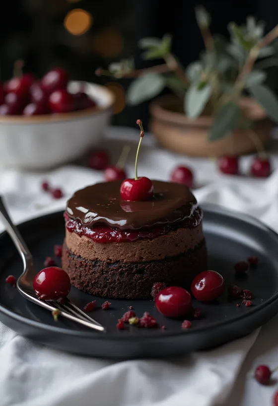 Torta Lúdláb versão moderna servida elegantemente